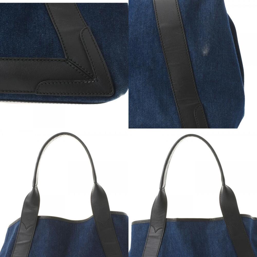 Balenciaga Handbag Cabas Leather Blue Indigo Denim Blue Navy - Picture 9 of 11
